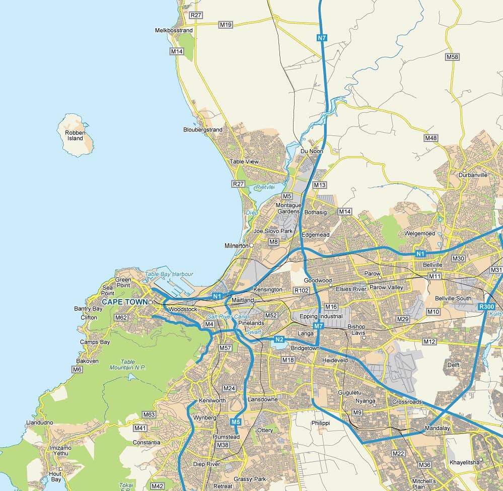 milnerton кейптаун газрын зураг
