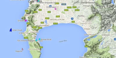 Газрын зураг газрын зураг загас hoek, тойрсон